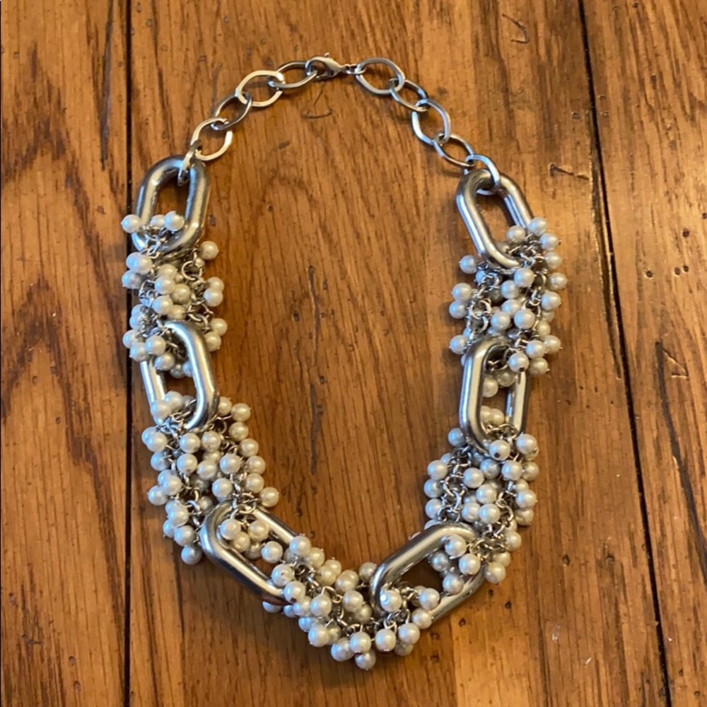Chunky Pearl/Chain Necklace